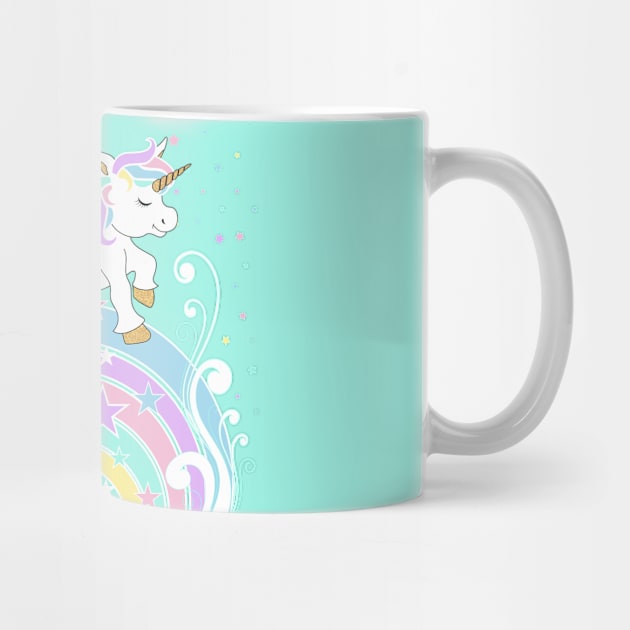 Isolated Starry Unicorn by DesignsbyDonnaSiggy
